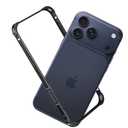 for iPhone 17 Pro Max Bumper Case Metal - No Back Design Compatible with MagSafe Aluminum Backless Edge Frame Fast Heat Dissipation Shockproof Slim Thin Protection Case for iPhone 17 Pro Max (Black)