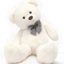 MorisMos Large White Teddy Bear, 39 Inch Big Teddy Bear Plush, Soft Giant Bears for Girls Girlfriend, Birthday, Baby Shower