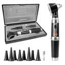 Scian Otoscope - Ear Scope with Light, Ear Infection Detector and Pocket Ear Checker Kit with 3X Magnify Lens, Suitable for Kids, Adults, Doctors, Pets(Black)