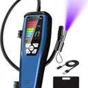 HVAC Refrigerant Leak Detector, ALD-200 Freon & Combustible Gas Leak Detector, Freon Sniffer Halogen Gas Leak Detector 16-Inch Sensor Probes with Loud Alarm,for R134A R410A R22 R600A R290