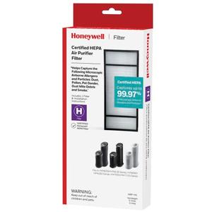 Honeywell HRF-H1 HEPA Air Purifier Filter H, 1-Pack – for HPA050/150, HPA060 & HPA160 Series – Airborne Allergen Air Filter Targets Wildfire/Smoke, Pollen, Pet Dander, and Dust