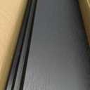 Upsimples Floating Shelves for Wall, 23.6 Inch Shelves for Decor Storage Set of 6, Wall Mounted Wood Shelf for Bedroom, Living Room, Bathroom, Kitchen, Long Picture Ledge Shelves, Black