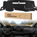 Nilight Dash Cover for 20072013 Chevy Silverado/GMC Sierra 1500 2500 3500, Suede Dashboard Mat Sunshade Glare Dashboard Protector Truck Interior Accessories Black