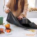 Moving Blankets 72"x80" 12 pack, (45 lb/dz weight), Heavy Duty Moving Blanket, Deluxe Quality Padded Packing Blankets for Furniture Shipping and storage, Black (12 Deluxe Black Blankets 45 lbs/Dozen)
