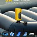 Portable Air Pump for Inflatables, 4000mAh Ultra Fast Air Mattress Pump with Advanced Heat Dissipation, 3 Nozzles Electric Air Pump Inflate Deflate for Sleeping Pads, Pool Floats