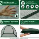 NuVue Products 25202 Pop-Up Garden Netting Animal and Bug Guard Covers with Ground Spikes, Mesh Plant Cover Tents for Pest and Animal Control, Pack of 2,Green, 28" x 28" x 30"