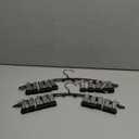 Volnamal Legging Organizer for Closet, Metal Yoga Pants Hangers 2 Pack w/10 Clips Holds 20 Leggings, Space Saving Hanging Closet Organizer w/Rubber Coated Closet Organizers and Storage, Black