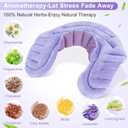 SuzziPad Microwave Heating Pad for Neck and Shoulders, Microwavable Heated Neck Wrap Warmer with Moist Heat, Herbal Lavender Aromatherapy, Hot & Cold Compress, Ideal for Mother's Day