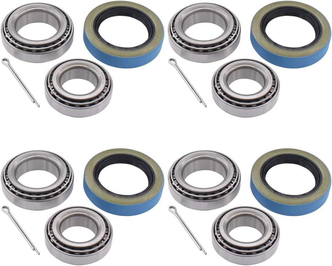 ApplianPar Pack of 4 Trailer Hub Bearings Kit L68149 L44649 for 3500 1.719 inch Spindle 84 Axle