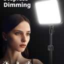 UBeesize LED Video Light Kit, Photography Lighting, 13" Studio Lights with 65" Tripod Stand and Phone Holders, Podcast Lighting for Video Recording, Make up, Live Streaming, Tiktok, YouTube