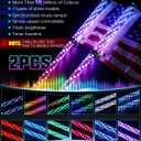 2PCS 4FT LED Whip Lights with Spring Base Spiral RGB Chasing Lights with APP & Remote Control, Music Antenna Whip Light for Can-Am UTV ATV RZR Can-Am SXS Polaris Offroad