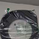 Microwave Splatter Cover Vented Glass Guard Lid with Collapsible Silicone for Food as Pot Cover 11.8 inch Large Plate for 6 7 8 9 10 11 inch Plate Bowl (Black)