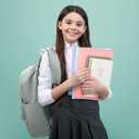 Cunno 28 Pcs Backpack Set Pencil Case Notebook Pen Insulated Cup File Folder Sticky Note Memo Pad Essentials Stationery Kit(Green)