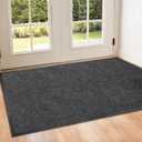 Storystore 3' x 5' Front Door, Mat Heavy-Duty Commercial Mat for Indoor/Outdoor Entryways, Non Slip Rubber Backing Low Profile for Entrance Home Office, Patio & Garage(Gray)