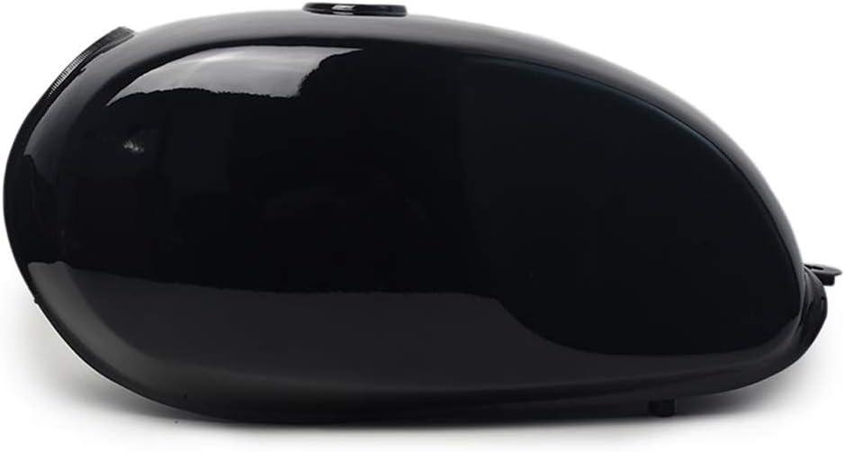 0083 2.9 Gallon Motorcycle Fuel Gas Tank Universal Black for Honda Yamaha Suzuki Kawasaki (Frame Modification Required)