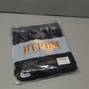 BTFBM Casual Fall Tops for Women 2025 Long Sleeves Solid Shirts Crew Neck Loose Fit Work T Shirt (Black, XL)