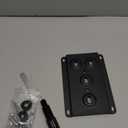 Durable Front License Plate Holder Compatible with BMW E82 E88 128i 135i 1M E39 E90 E91 E92 E93 328i 335i M3 X5 X6 etc No Drill Tow Hook License Plate Bracket, Car Number Frame with Anti-Theft Screws