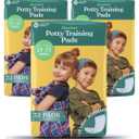 Naturally Nature Potty Training Diaper Booster Pads for Toddlers, Size 2T-5T, Super Absorbent Diaper Liners for Day and Overnight Use, Leak-Free Comfort for Light Accidents, Ultra-Soft, 32 ct. 3 Pack