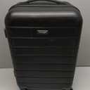 Wrangler 20" Hardside Spinner Carry-On Luggage, Black, 22-inch