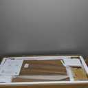 RUSTOWN Rattan Over The Toilet Storage Cabinet,Boho Over Toilet Bathroom Organizer with 2 Doors & Adjustable Shelves,Modern Above Toilet Rack with Toilet Paper Holder for Bathroom (Rustic Oak)