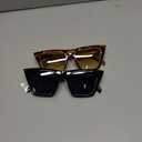 FEISEDY Vintage Square Cat Eye Sunglasses Women Trendy Cateye Sunglasses B2473