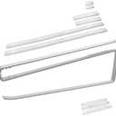 Mr. Deals Tumbler Lid Holder Organizer for Cabinets - Protective Strips No Damage + Hook Loop Adhesive Rack, Heavy Duty Secure Fit Storage 2 Pack