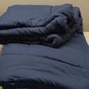 Bedsure Comforter Duvet Insert - Quilted Comforters King Size, All Season Duvet, GentleSoft Down Alternative Bedding, with 8 Tabs, Gifts for Women/Men, Navy Blue, King 90 x 102 Inches