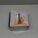 Glass Pitcher with Handle, Milk and Cream Pitcher Cup Jug, Heat Resistant Borosilicate Glass Creamer for Coffee Tea or Maple Syrup Serving, Stovetop & Microwave Safe (32oz/ 950ML)