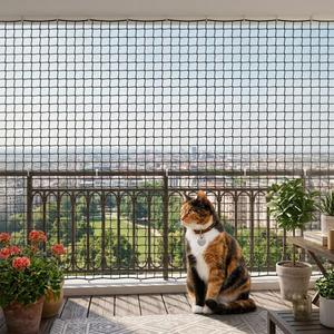 JUNFLYING Cat Balcony Netting, 10x26 FT Durable Anti-Fall Safety Net for Cats
