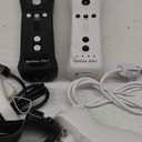 Motion Plus Wii Controllers 2Packs with Nunchucks, Wii Remote Controllers Compatible for wii and Wii U with Built in Motion Plus (Black&White)
