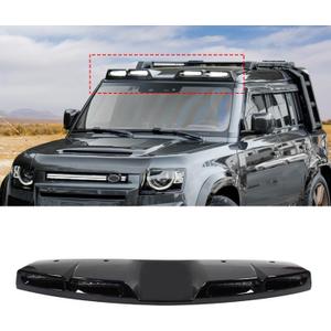 Roof Top Light Bar with 4 LED DRL Lamp Compatible with 2020-2025 Land Rover Defender 90 110 130 Gloss Black Exterior Accessories