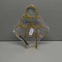 4 Pack Plant Trellis Indoor 15.7 Inch for climbing plants indoor Small Garden Trellis for Potted Plant Support Metal Wire Stackable Trellis Houseplant for Monstera Vines Lvy Pothos Accessories(4 gold)