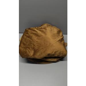 Camel Velvet Curtains for Bedroom Window, Super Soft Luxury Drapes, Room Darkening Thermal Insulated Rod Pocket Curtain for Living Room, 2 Panels