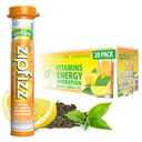 Zipfizz Daily Energy Drink Powder, Lemon Iced Tea, 20 Pack | 3-in-1 Sustained Energy, Rapid Hydration, and Essential Vitamins | Sugar-Free | Electrolyte Powder | Contains Vitamin B-12 & Antioxidants (EXP 08/31/26)