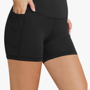 baleaf Women's 8"/ 5"/ 3" Biker Shorts High Waist Yoga Workout Gym Running Volleyball Spandex Shorts with Pockets, M, Black