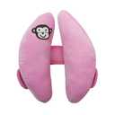 Baby Infants Adjustable Head Support Safety Pillow for Car Seat Baby Soft Neck Body Head Support, U-Shape Children Travel Pillow Cushion Stroller Neck Support for Toddlers,Pink