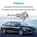 WMPHE Front Door Lock Cylinder with 2 Keys Replacement for 81970-C1A00 81970C1A00 Compatible with Hyundai Sonata 2015-2019 1.6L 2.0L 2.4L Sonata Hybrid Left Driver Side Switch Tumbler