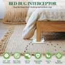 Mysora 16 Pack Bed Bug Interceptors, Furniture Leg Glue Traps, Cyan Pattern