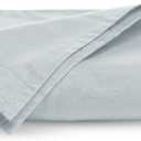 Tribeca Living Cal King Cotton Flannel Flat Sheet Only 170-GSM - Oversized 112 x 106 Inch Dimensions for Generous Bed Coverage - Soft Breathable Bedding in Sky Blue