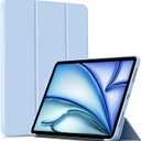 Smart Case for iPad Air 11-inch M3/M2 2025/2024, iPad Air 5th Generation 2022 10.9 Inch/iPad Air 4th Generation 2020, Slim Shockproof Cover Support Touch ID and Auto Wake/Sleep (Light Blue)