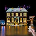 Nitemode Light Kit Compatible with Lego Home Alone House Set 21330 – Upgraded Window Lights with Remote Control & Built‑in Sound Module, Lighting Accessories for Ideas 21330 Display (Lights Only)