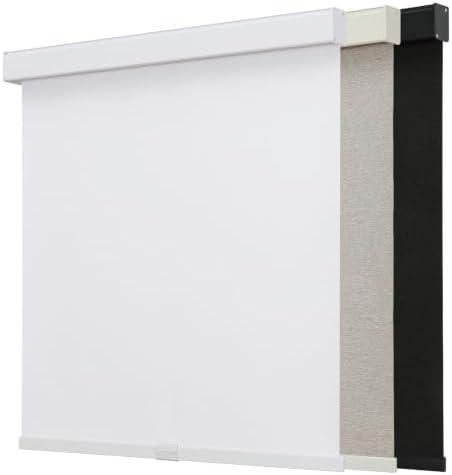 Joydeco Blackout Roller Shades for Indoor Windows, 37" W x 75" H, White | Smooth Cordless Operation, Sleek Modern Design, Easy Installation, 100% Blackout Fabric, Thermal Insulation, UV Protection
