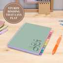 3 x Rileys Academic Planner 2025-2026, Daily, Weekly & Monthly Planner, July 2025 - June 2026, Student Notes Pages, Twin-Wire Binding, Weekly Agenda for School & Work (8 x 6-Inches, Green, Classic)