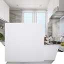 Sunnyglade 24-Pack Drop Ceiling Tile 2ft x 2ft, Smooth White PVC Ceiling Panel 24 x 24in, 7mm thicknesses Waterproof Reusable and Fire-Rated, 48 Sq. Ft (12, White)