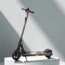 QnQ Electric Scooter 500W Peak Motor, 12 Miles Range & 15 MPH, 8" Flat-Free Tires, UL Certified, Foldable Electric Scooter for Adults, Teens and Big Kids (Black)
