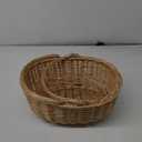 Dicunoy Wicker Picnic Basket with Handle, Large Empty Gift Basket to Fill, Open Top Market Harvest Baskets for Garden, Fruit, Candy, Wine, Easter Egg Gathering, Wedding, Vegetables