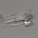KINGSTONE 8.09-inches Hammered Dinner Spoons Set, 16-Piece 18/10 Stainless Steel Tablespoons, Food Grade Silverware Spoons for Home, Kitchen, Weddings, Parties or Restaurant, Dishwasher Safe