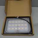 Viugreum 100W LED Flood Light Outdoor, 3000K Warm White 8000LM Super Bright Outdoor Security Light, IP67 Waterproof for Garage, Warehouse, Garden & Yard