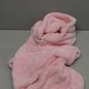 Fuzzy Dog Hoodie Dog Sweaters for Large Dogs Soft Double-Sided Plush Fleece Sweater Clothes Coats Hoodie Sherpa Hooded Sweatshirt(Pink-XXL)