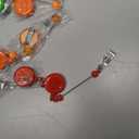 30pcs Colorful Beadable Badge Reels Making Kits - Beaded Blank Bars Bulk - Retractable Badge Reel with Belt Clip for ID Name DIY Gift Beadable Items for Nurses, Teachers, Students, Office, Workers